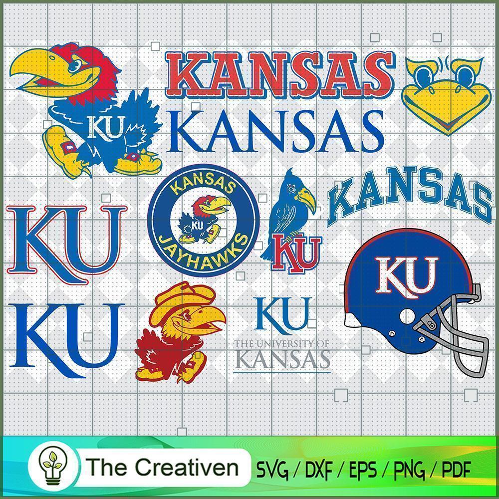 Kansas Jayhawks SVG Cut File for Cricut & Silhouette 1 Kansas Jayhawks SVG Cut File for Cricut & Silhouette