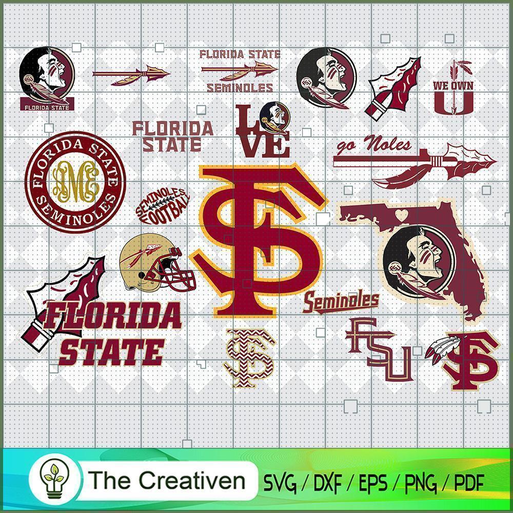 Florida State Seminoles SVG Cut File for Cricut & Silhouette 1 Florida State Seminoles SVG Cut File for Cricut & Silhouette