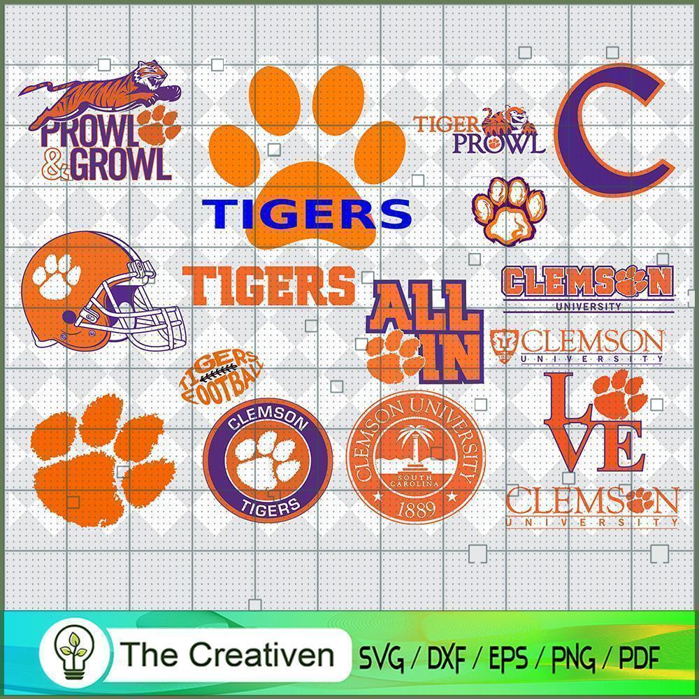 Clemson Tigers SVG, Division I Football Bowl Subdivision SVG, NCAA SVG 1 Clemson Tigers SVG, Division I Football Bowl Subdivision SVG, NCAA SVG