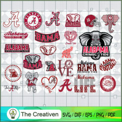 Alabama Crimson Tide SVG Cut File for Cricut & Silhouette