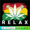Cannabis Weed Relax SVG Cut File for Cricut & Silhouette