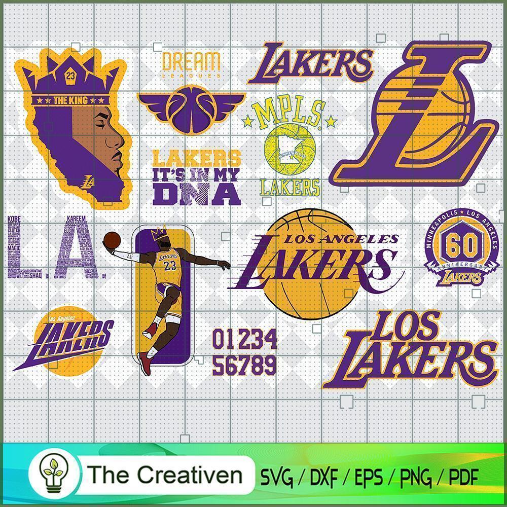 Los Angeles Lakers SVG Cut File for Cricut & Silhouette 1 Los Angeles Lakers SVG Cut File for Cricut & Silhouette