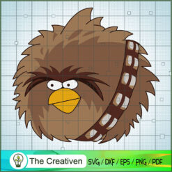 Angry Birds Star Wars Chewbacca SVG Cut File for Cricut & Silhouette