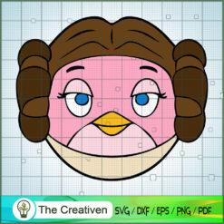 Angry Birds Star Wars Leia SVG Cut File for Cricut & S Design 12129