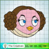 Angry Birds Star Wars Leia SVG Cut File for Cricut & S Design 12130