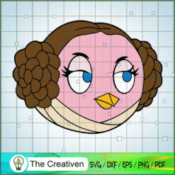 Angry Birds Star Wars Leia SVG Cut File for Cricut & S Design 12130