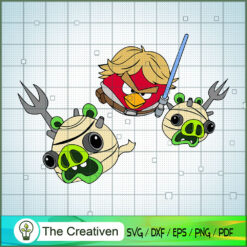 Angry Birds Star Wars Luke SVG Cut File for Cricut & S Design 12115