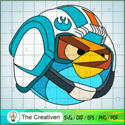Angry Birds Star Wars Blue SVG Cut File for Cricut & Silhouette