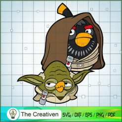 Angry Birds Star Wars Yoda A SVG Cut File for Cricut