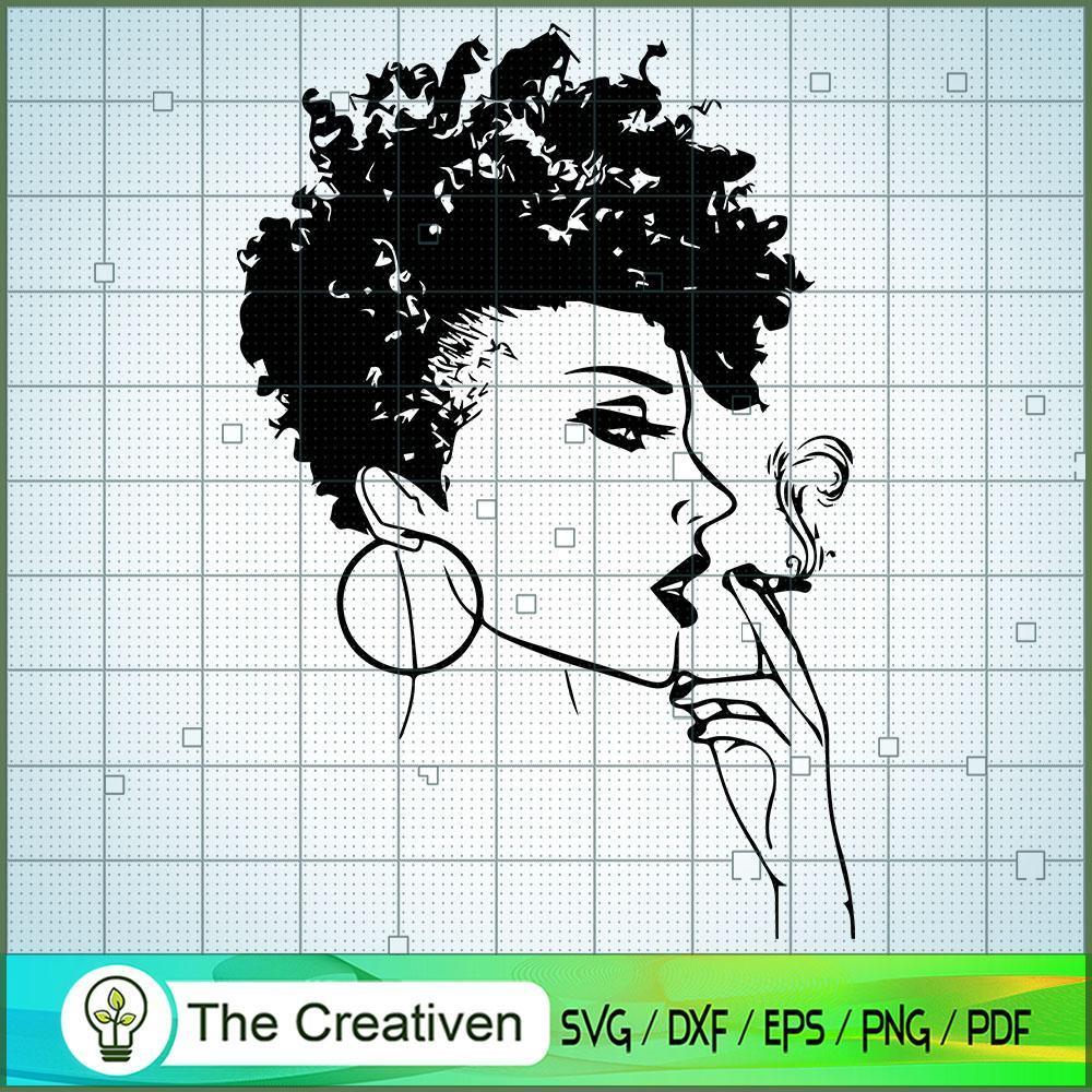 Woman Smoking SVG, Africa Woman SVG, Black Woman SVG 1 Woman Smoking SVG, Africa Woman SVG, Black Woman SVG