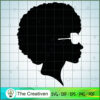 Afro Woman Wear Sunglasses SVG, Africa Woman SVG, Black Woman SVG