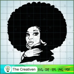 Afro Black Woman SVG, Africa Woman SVG, Black Woman SVG