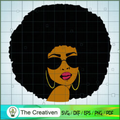 Afro Woman   SVG, Africa Woman SVG, Black Woman SVG
