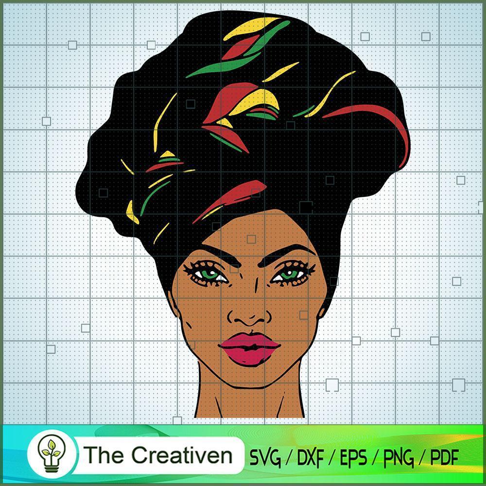 Black Woman Head Scarf SVG, Africa Woman SVG, Black Woman SVG 1 Black Woman Head Scarf SVG, Africa Woman SVG, Black Woman SVG