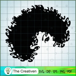 Afro Hair Woman SVG, Africa Woman SVG, Black Woman SVG