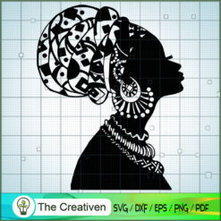 Shadow Of Afro Woman SVG, Africa Woman SVG, Black Woman SVG