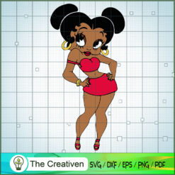 Cute Black Afro Woman SVG, Africa Woman SVG, Black Woman SVG