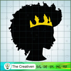 Diva Afro Woman SVG, Africa Woman SVG, Black Woman SVG