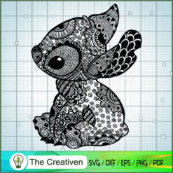 Stitch Flower SVG, Funny Stitch SVG, Disney Lilo and Stitch SVG
