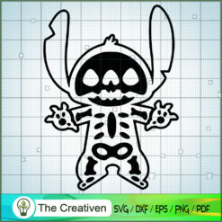 Stitch Skeleton SVG, Funny Stitch SVG, Disney Lilo and Stitch SVG