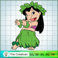 Lilo Dance Color SVG, Funny Stitch SVG, Disney Lilo and Stitch SVG