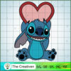 Stitch Heart Love SVG, Funny Stitch SVG, Disney Lilo and Stitch SVG