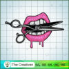 Lips Bite Scissors But Barber SVG, Lips SVG, Luxury SVG