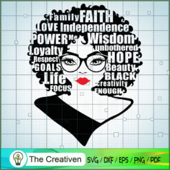 She is Unique SVG, Black Woman SVG, Afro Girl SVG