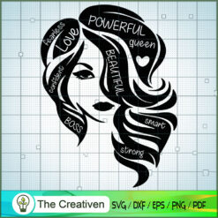I Am Woman SVG, Black Woman SVG, Afro Girl SVG