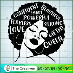 Afro Woman V2 SVG, Black Woman SVG, Afro Girl SVG