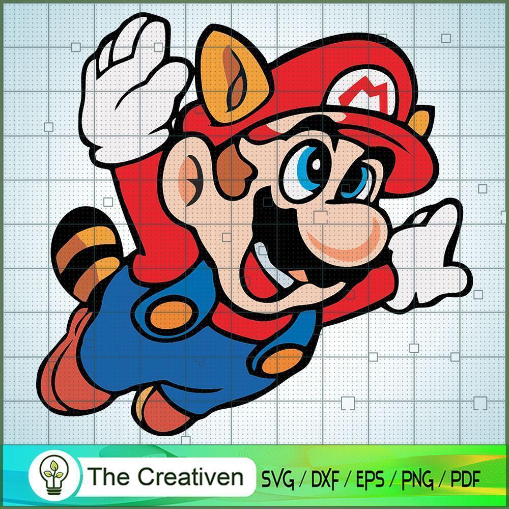 Super Mario Tanooki Fly SVG , Game Mario SVG, Funny Mario SVG 1 Super Mario Tanooki Fly SVG , Game Mario SVG, Funny Mario SVG