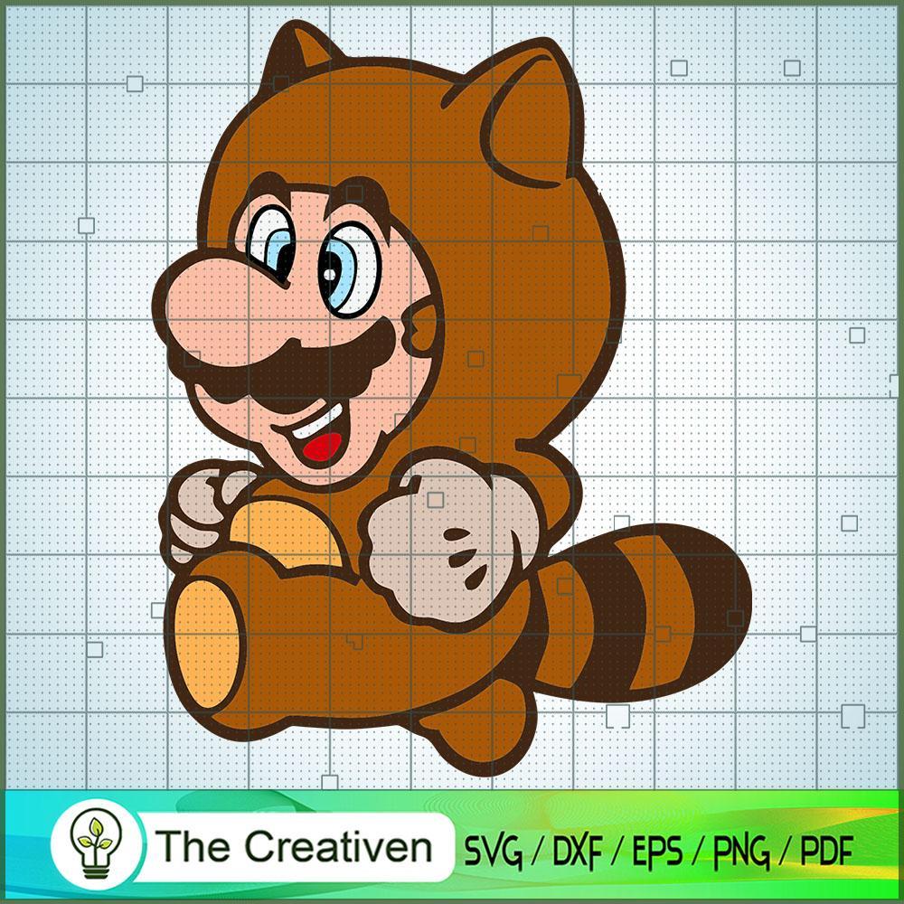 Super Mario Tanooki SVG Cut File for Cricut & Silhouet Design 11525 1 Super Mario Tanooki SVG Cut File for Cricut & Silhouet Design 11525