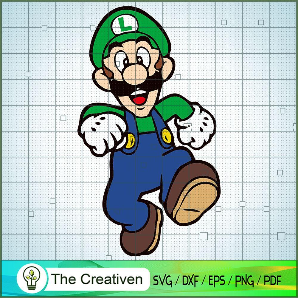 Luigi Mario SVG Cut File for Cricut & Silhouette Design 11496 1 Luigi Mario SVG Cut File for Cricut & Silhouette Design 11496