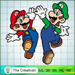 Paper Mario and Luigi SVG Cut File for Cricut & Silhou Design 11495