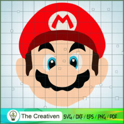 Super Mario Head SVG Cut File for Cricut & Silhouette