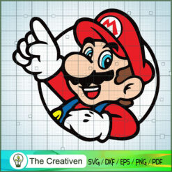 Super Mario SVG Cut File for Cricut & Silhouette Design 11467