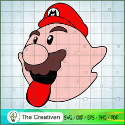 Fantasma Super Mario SVG , Game Mario SVG, Funny Mario SVG