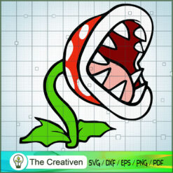 Piranha Plants SVG , Game Mario SVG, Funny Mario SVG
