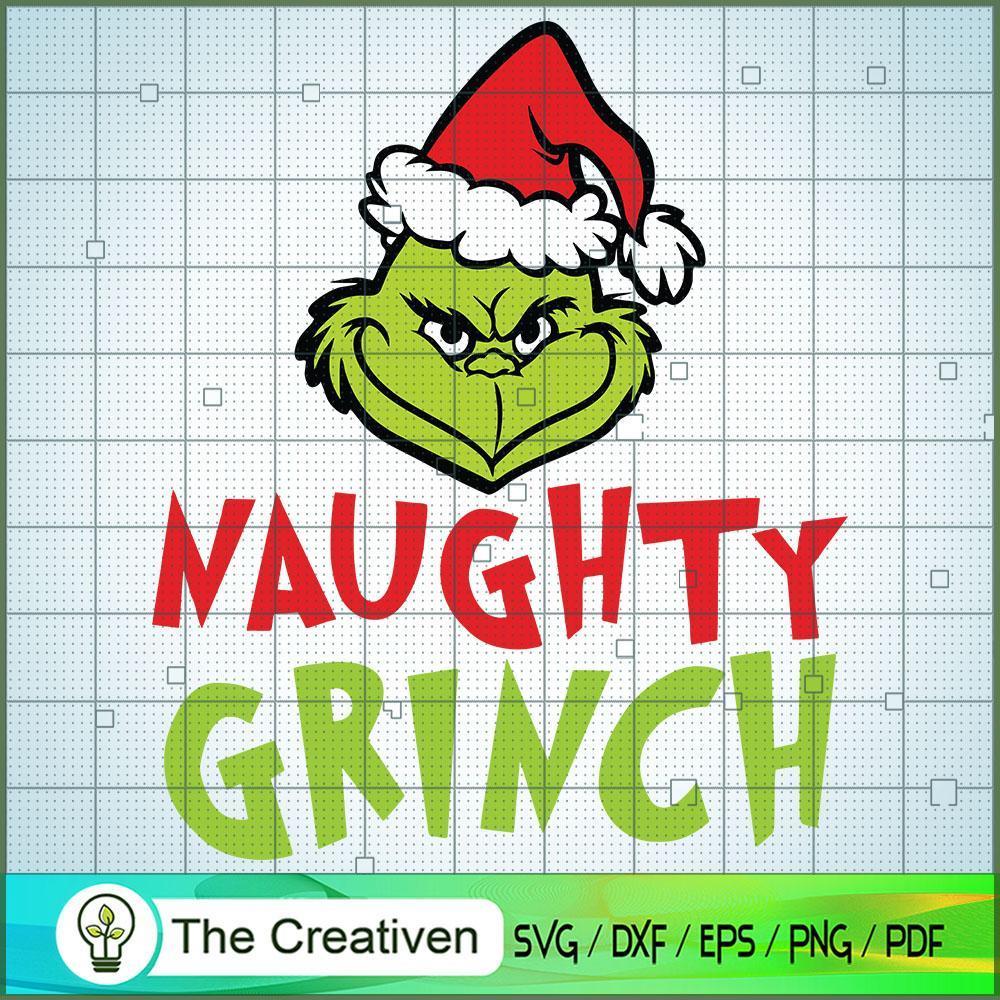 Naughty Grinch SVG Cut File for Cricut & Silhouette Design 11409 1 Naughty Grinch SVG Cut File for Cricut & Silhouette Design 11409