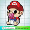 Baby Mario SVG , Game Mario SVG, Funny Mario SVG 2 Mario PNG 4 copy