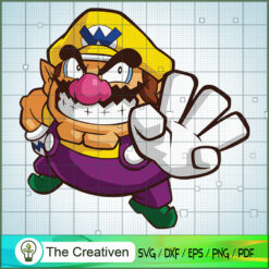 Wario Land The Shake Dimension SVG , Game Mario SVG, Funny Mario SVG