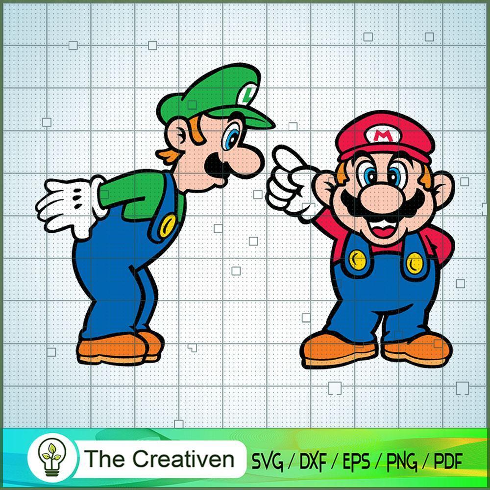 Mario Plumb Fiction SVG Cut File for Cricut & Silhouette 1 Mario Plumb Fiction SVG Cut File for Cricut & Silhouette