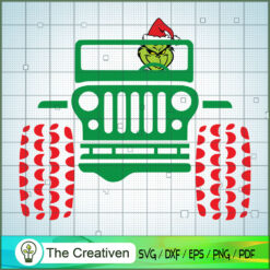 Grinch Christmas Santa Hat D SVG Cut File for Cricut