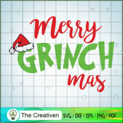 Merry Grinch Mas SVG Cut File for Cricut & Silhouette Design 11263