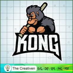 Kong SVG P6 , Kong Silhouette, Kong Cut File, Kong Vector, Monster SVG