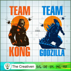 Team Godzilla vs Team Kong SVG Cut File for Cricut & S Design 11167