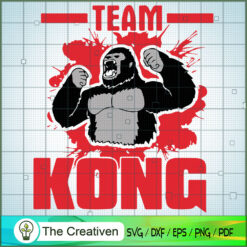 Team Kong SVG Cut File for Cricut & Silhouette Design 11128