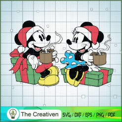 Mickey And Minnie Coffe SVG Cut File for Cricut & Silhouette