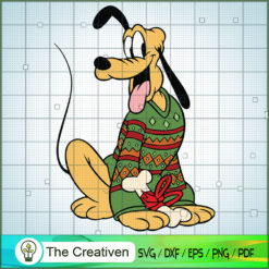 Pluto Merry Christmas SVG Cut File for Cricut & Silhou Design 11099