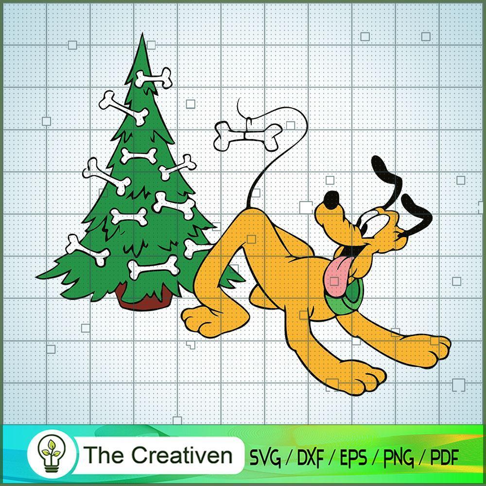 Pluto Christmas Tree Bone SVG Cut File for Cricut & Silhouette 1 Pluto Christmas Tree Bone SVG Cut File for Cricut & Silhouette